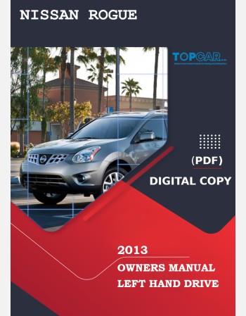 nissan rogue 2013 owners manual